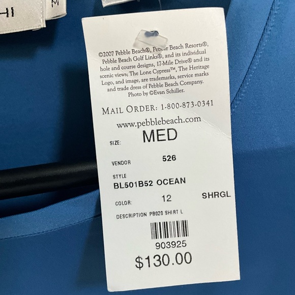 Bugatchi Shirt Womens M-Blue Solid Top Long Sleeve Golf Tennis Sport Ladies(UV50 - Picture 7 of 13